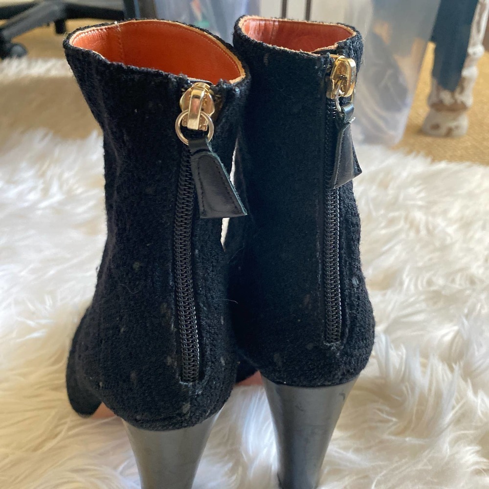 MISSONI Fabric and Leather Ankle Boots, size 36.5 - Picture 5 of 10